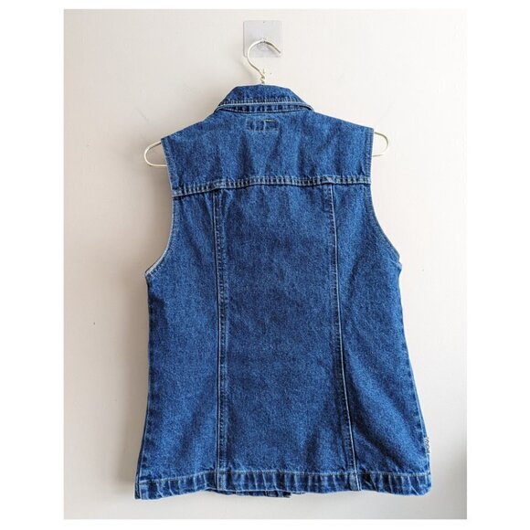 Vintage denim button up vest - Picture 3 of 7